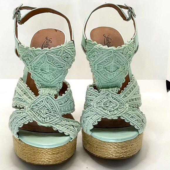Lucky Brand Shoes - Lucky Brand - Woman’s Size 8 Wedge Heel Mint Green